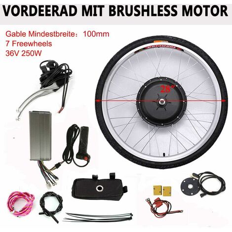 Kit de Conversion de vélo électrique 250W 12V MY1016Z, Kit de moteur de brosse à engrenages cc 20-28 pouces, Tricycle, moteur de roue électrique Kiti  18