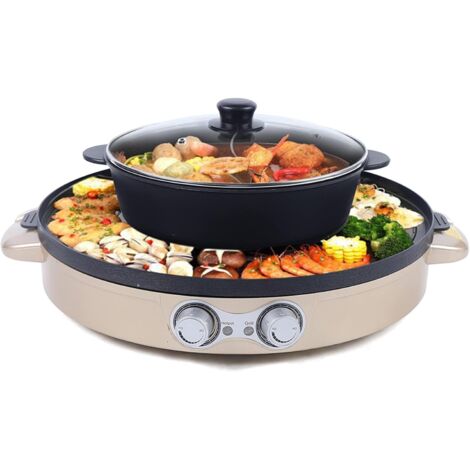 Grill électrique 1500w Multifonctionnel intérieur/extérieur antiadhésif