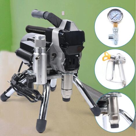 Airless Pulvérisateur de peinture 2200 W haute pression 2,5 l/min 23 MPa Airless Peinture murale Pistolet pulvérisateur Airless Système de pulvérisation