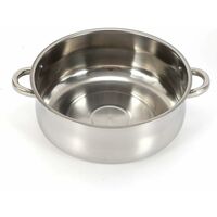 Cuiseur Vapeur 5 Niveaux En Acier Inoxydable - Diamètre 30 Cm, Couvercle En Verre, Compatible Toutes Plaques (Induction, Gaz…)