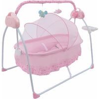 Balançoire automatique pour bébé, berceau, balançoire électrique automatique pour bébé, balançoire, Bluetooth, musique MP3, berceau pour bébé avec roulement mat 25 kg