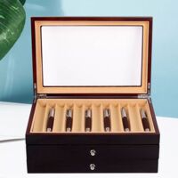 Boîte à stylos en bois pour 34 stylos de remplissage stylo à bille porte-stylo boîte D'affichage