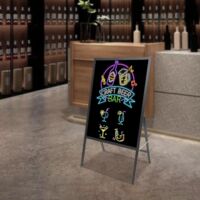 Tableau D'affichage Lumineux à LED Avec Télécommande Et 8 Stylos Néon