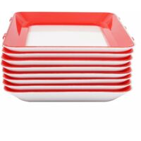 Plateau de Conservation des Aliments Pliable, 8 pcs Tray Lot de 2 systèmes de Conservation Multiple créatif des Aliments sains