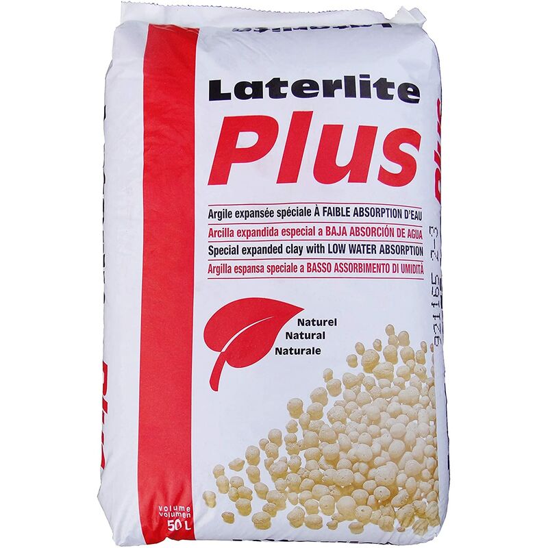DMS Laterlite - Billes d'Argile de 3 à 8 mm – A Forte Rétention d'Eau –  Spécial Jardinage - Sac de 50 litres