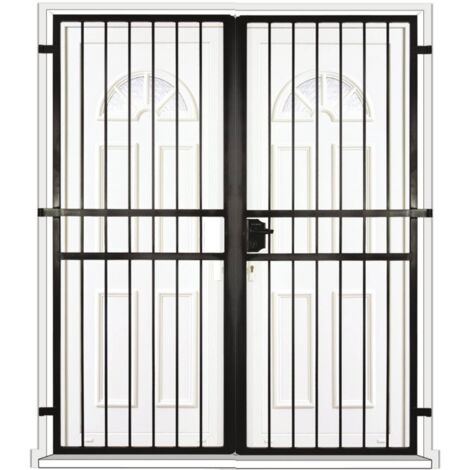 Grille porte Droite -2 vantaux pour encadrure H=210 cm x L=120 cm (côte tableau) (1/2)