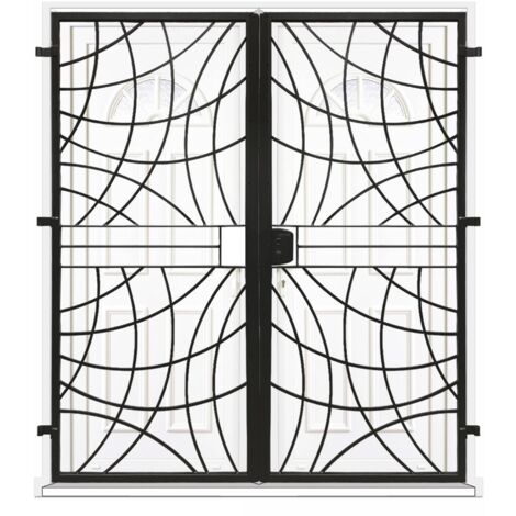 Grille porte Arcade -2 vantaux pour encadrure H=220 cm x L=150 cm (côte tableau) (1/2)