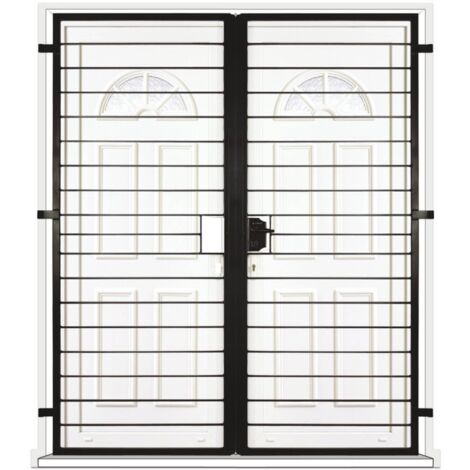Grille porte Lagune -2 vantaux pour encadrure H=200 cm x L=200 cm (côte tableau) (1/2)