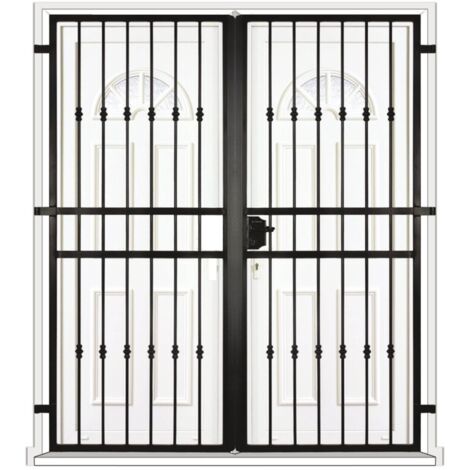 Grille porte Lestape -2 vantaux pour encadrure H=200 cm x L=180 cm (côte tableau) (1/2)