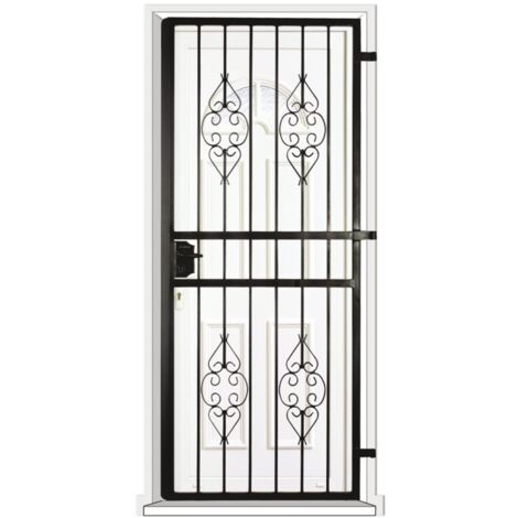 Grille porte Byzance -1 vantail pour encadrure H=200 cm x L=90 cm (côte tableau) (1/2)