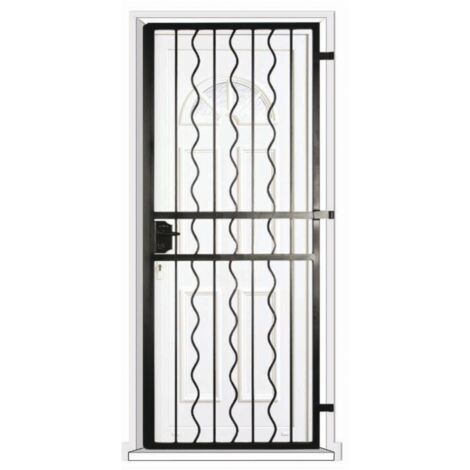 Grille porte Azur -1 vantail pour encadrure H=220 cm x L=80 cm (côte tableau) (1/2)