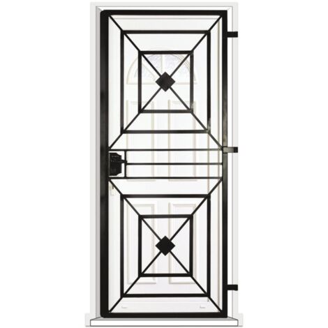 Grille porte Toulousaine -1 vantail pour encadrure H=220 cm x L=90 cm (côte tableau) (1/2)