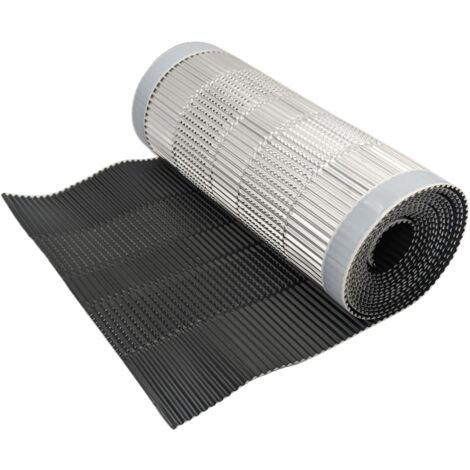 DMS – Closoir de faîtage tout aluminium 400 mm – Longueur 5 ml – Gris anthracite RAL 7016 – Ventilation efficace pour toiture