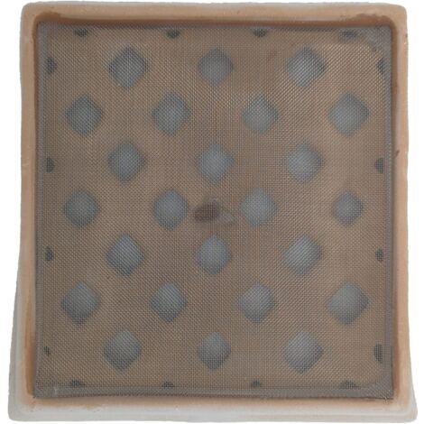 Grille D'aération Rectangulaire En Terre Cuite - Dimensions 13x24 Cm - Couleur Rose Clair - Marque DMS