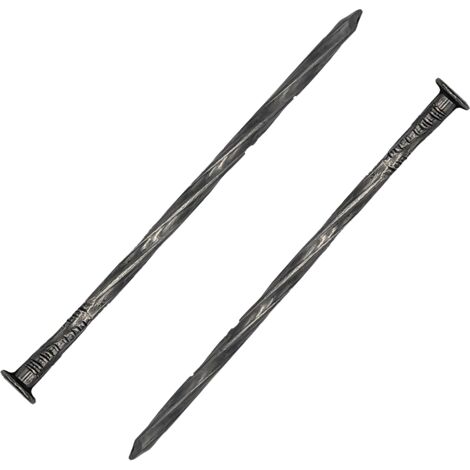 Clou – Pointes – Tête plate acier torsadées Ø 3.7 x L 90 mm – Boite de 5 kg (1/4)
