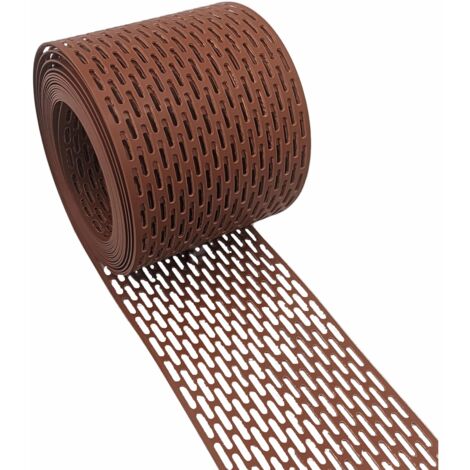 DMS – Closoir en polypropylène pare-oiseau 10 cm x 5 m – Couleur rouge RAL 8005 – Ventilation optimale contre oiseaux et insectes