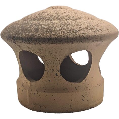 Lanterne rouge-noir Chapeau Ventilation tuile douille Passage d 125 mm