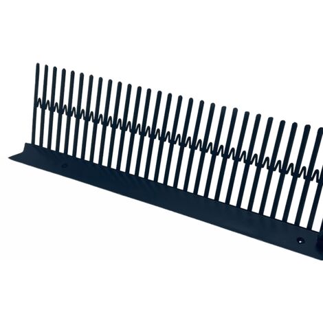 DMS – Lot de 10 closoirs en polypropylène noir 8x100 cm – Protection contre rongeurs et oiseaux – Installation facile sous tuiles