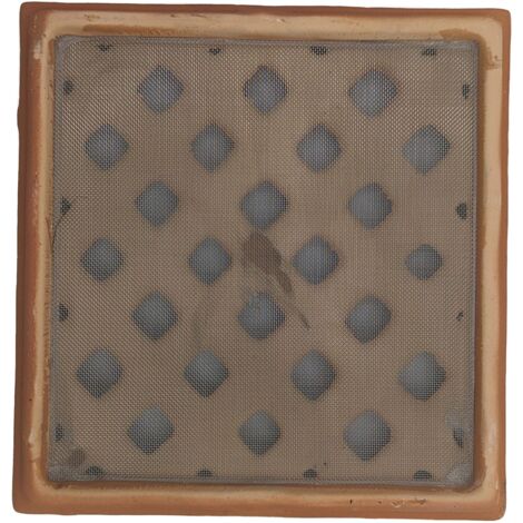 Grille d'aération Claustra Terre cuite Blanche – 25 x 24 cm