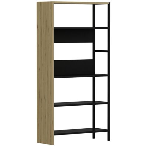 Estante Tiran Bookcase Artesanal Modereno Negro (1/5)