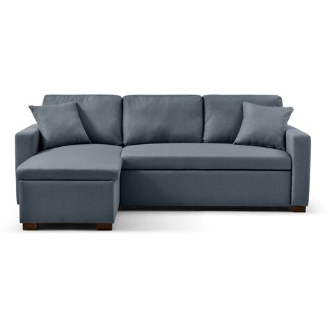 Sofá Cama Esquinero De 3 Plazas Chaise Loungue Gris