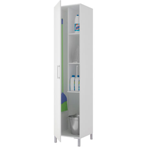 Armario Hogar 1 Puerta 187X42X41 Asa Z Patas Blanco (1/2)