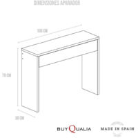 Consola 1 Cajon 76X100X30Cm Cerezo