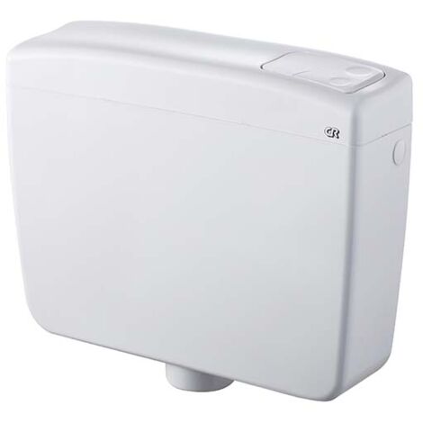 Réservoir de chasse d'eau ultra-plat 7L – Coque ABS anti-vieillissement – Isolation anticondensation – Raccord d'eau droit/gauche – Cr Smart