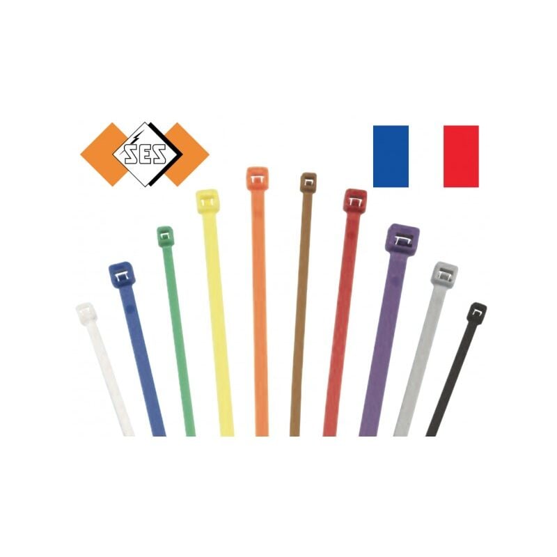 Serre Cable - (x100) - Collier de serrage - serflex - rizlan - Jaun