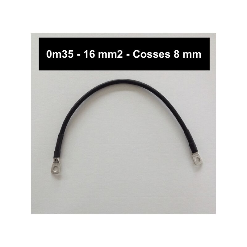 Câble Batterie 100cm 35mm² Cuivre EXODA Avec Cosses M8 - Puissance Et Fiabilité