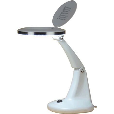 Lampe-loupe LED de table lentille 101 mm 3 + 12 dioptries (30 LEDS SMD) 6 Watts, 400 Lm