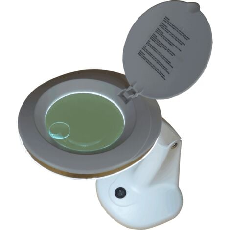 Lampe-loupe LED de table lentille 101 mm 3 + 12 dioptries (30 LEDS SMD) 6 Watts, 400 Lm