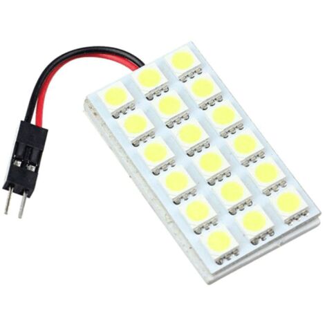 Module LED 12V SMD5050 22 x 44 mm – 18 LEDs Blanc Froid 6000K – Adhésif double face pour installation facile – 400 Lumens – Ohm-Easy (1/3)