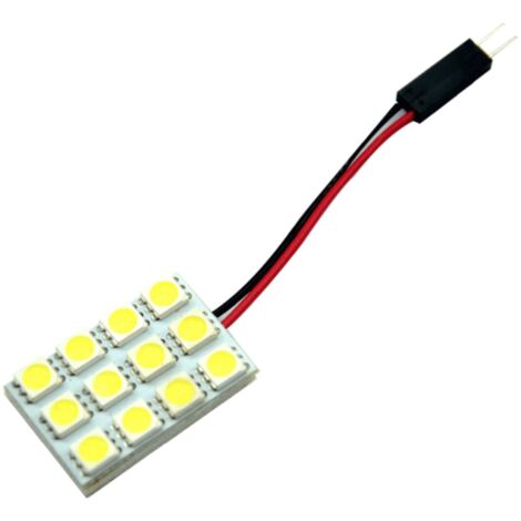 Module LED 12V 22 x 30 mm – 12 LED SMD5050 blanc froid 6000K – Adhésif double face – Flux lumineux 200 lumens – Ohm-Easy