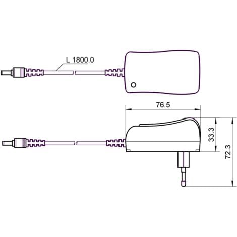 Alimentation 12V 1000 mA Eup