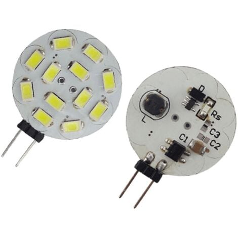 Lampe LED G4 10-30V 2W5 blanc froid diamètre 30 mm