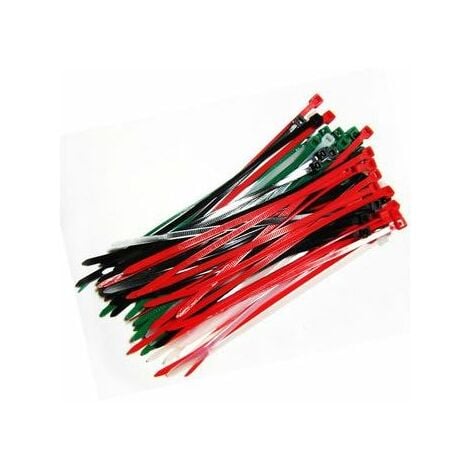 85 Colliers de serrage. Serre-câbles attache-câbles Multicolore 150 x 3,6 mm