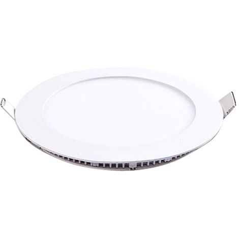 Plafonnier LED rond 6W 12V encastrable blanc neutre (1/4)