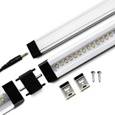Réglette LED aluminium 0m50 69 LED SMD blanc neutre