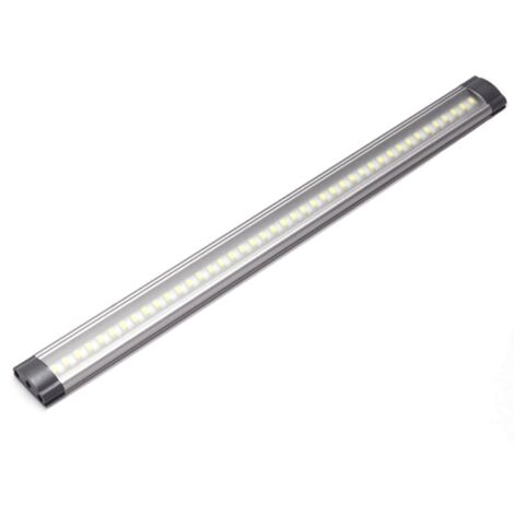 Réglette LED aluminium 50 cm – 69 LED SMD 2700K – 590 lumens – Éclairage indirect pour cuisine et meuble – Alimentation 12V DC – Ohm-Easy