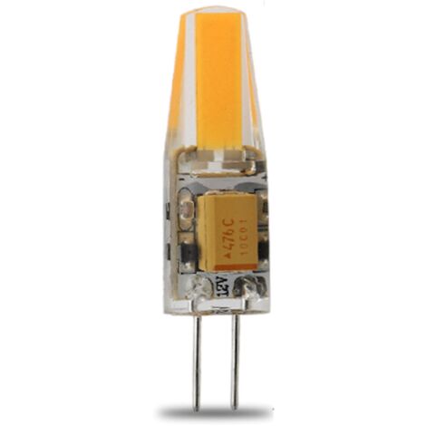 Lampe LED G4 silicone 1W8 COB 12VDC blanc froid diamètre 10 mm
