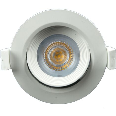 Vision-El – Spot LED encastrable orientable 7W 230V – Blanc neutre 4000K – Flux lumineux 550 lumens – Diamètre de perçage 68mm (1/5)
