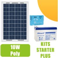Kit Solaire Photovoltaïque 10W 12V – Avec Régulateur PWM 5A EpEver, Neuf