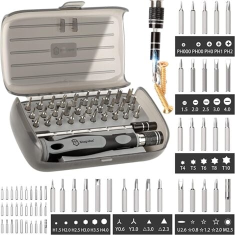 Petit jeu de tournevis 32 en 1, mini kit d'outils de réparation  électronique professionnel de précision avec kit de tournevis magnétique 30  bits