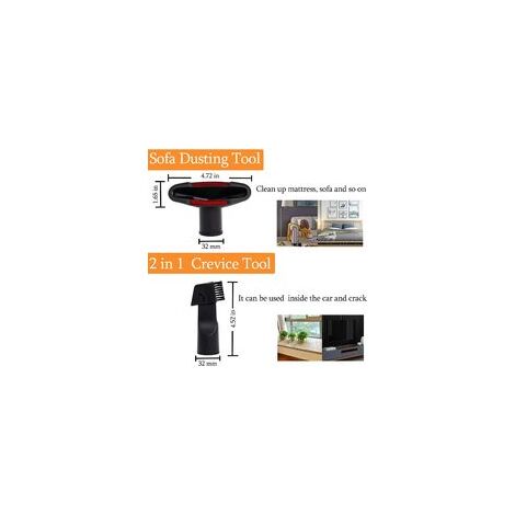 Kit De 6 Accessoires Pour Aspirateur – Compatible Karcher, Rowenta, Hoover, Bosch, Miele (32 Mm & 35 Mm)
