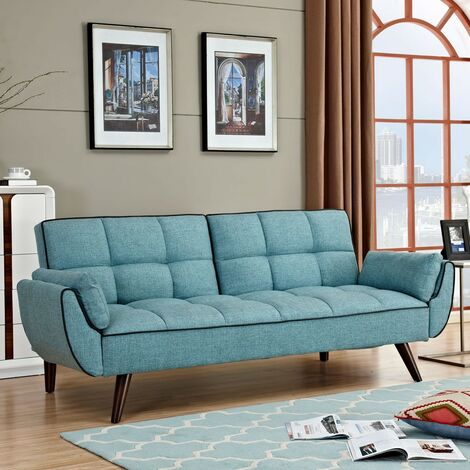 Divano Letto Clic Clac in Tessuto Imbottito 220 cm Erika  StilProjectStore.com