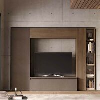 Parete attrezzata soggiorno comp 9 - Infinity BRONZO / MERCURE