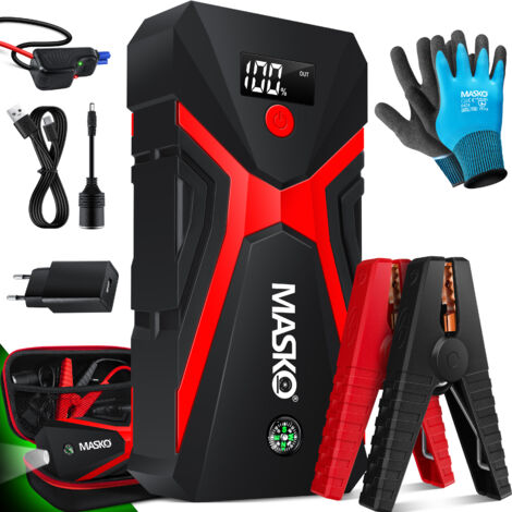 Booster De Batterie 4000A 21800mAh - Démarreur Voiture Portable Pour Moteurs 8.0L Essence / 6.5L Diesel - 11