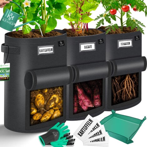 KESSER® Lot De 3 Sacs De Plantation Pour Pommes De Terre 38 L