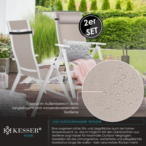 KESSER Fauteuil à bascule ergonomique pour l'intérieur et l'extérieur - Charge maximale : 120 kg - Avec pieds antidérapants - Résistant aux intempéries KESSER Fauteuil à bascule ergonomique pour l'intérieur et l'extérieur - Charge maximale : 120 kg - Avec pieds antidérapants - Résistant aux intempéries